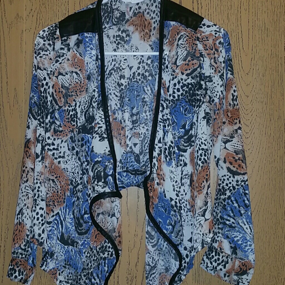 Animal Print Cardigan